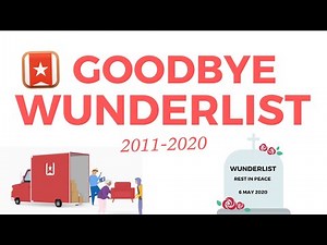 RIP Wunderlist (2011-2020)