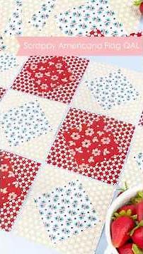 How to Sew Quick Square in a Square Blocks for the Scrappy Americana Quilt!