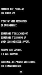 The Power of a Helping Hand.