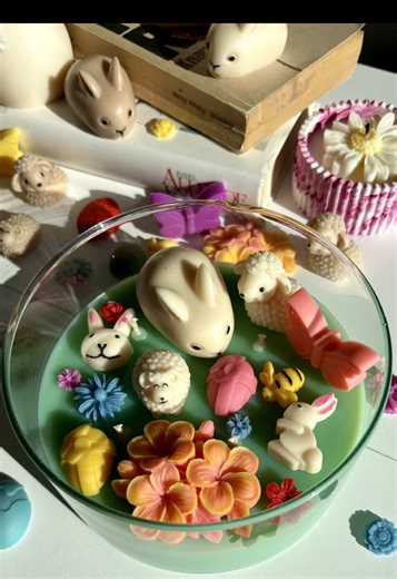 Happy Easter🐣💐🌼 #easter #candlemaking #process #candlelover #cozyvibes