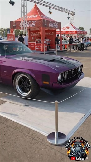 Insane Purple Classic Mustang! 💜🔥 #MuscleCar