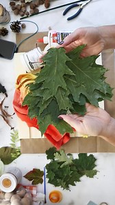 Good morning gnomies! Here’s a fast play of our recent gnome craft made with dried leaves and a dollar store pallet sign. 🍁🍂 #fallcrafts #DIYProjects #naturecrafts | Sustain My Craft Habit