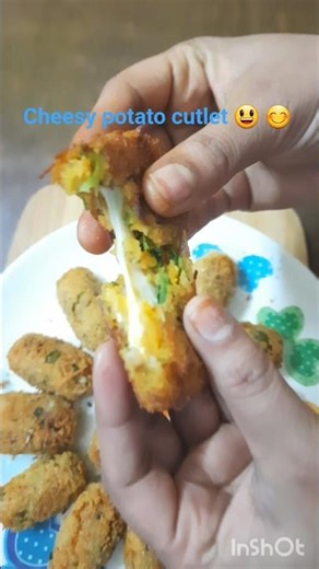 making cheesy potato cutlets #viral #food #viralvideos #shortsfeed #recipe #snacks #shortsfeed