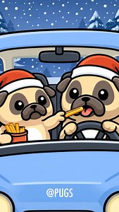 3.8K views · 1.4K reactions | co-pilot duties ✨ #fyp #animation #2danimation #digitalart #pug | Pugs | Facebook