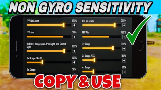 275K views · 1.8K reactions | Non Gyro No Recoil sensitivity ✅❌ | Best NON GYRO SENSITIVITY SETTINGS BGMI / PUBG || copy & used ✅ #pubg #bgmi #sensitivity #settings #xrshah | XR SHAH PUBG. | Facebook