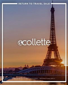 Collette’s Return to Travel Sale is on now. Now through 10/31, you can save 10% on all 2021 tours, plus book confidently with no-fee changes and refundable deposits*. Use offer code TRAVEL21. To learn more, visit collette.com/TRAVEL21 *Restrictions apply. | Collette
