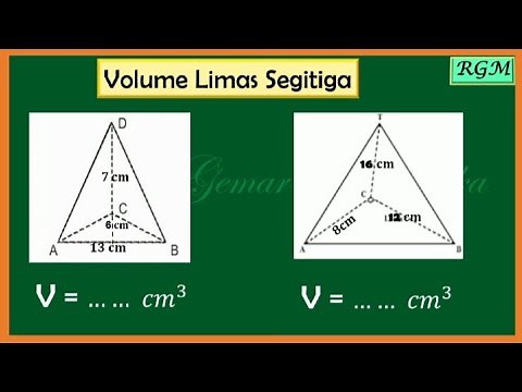 CARA MENGHITUNG VOLUME LIMAS SEGITIGA #volumelimas
