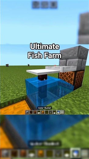 Minecraft Easiest Automatic Fish Farm 🐠🐋🐟 #minecraft #prabhgamerz