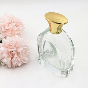 [Hot Item] Luxurious 100ml Pink Glass Perfume Cosmetic Bottles with Plastic Lid Cover