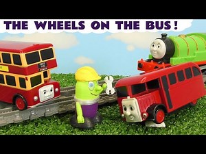 Wheels On The Bus Toy Train Story with the Funlings - Videos For Kids
