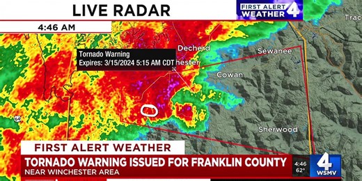 Tornado Warning for Franklin County