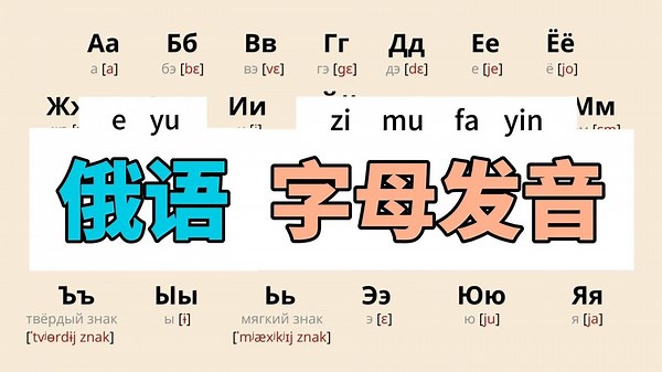 保姆级俄语字母发音教学 每天一遍 一周学会俄语字母发音