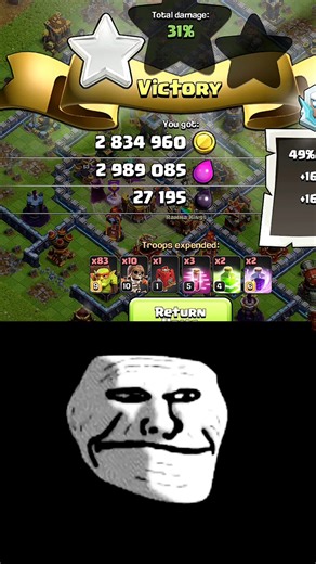 This is the best loot attack of the Hammer Game event ❤️✅ II Coc II #shorts #clashofclans #coc