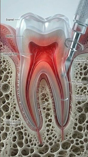 Wisdom Tooth Removal Procedure | Dental Treatment Animation #shorts
