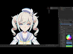 Outline Color Change on Festivites Shaders on Genshin Zeroruka Asset Characters in 30 seconds!