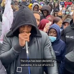 836K views · 980 shares | "We must unite as a human race" Anthony Joshua offered a powerful speech as he rallied with his Watford community at a #BlackLivesMatter movement on Saturday | Sky Sports | Facebook