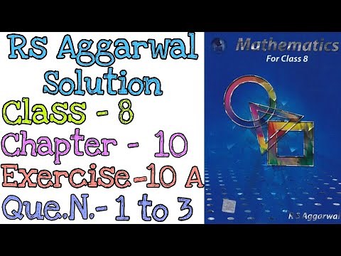 Profit and Loss | Class 8 Exercise 10A Question 1 to 3 | RS Aggarwal | Md Sir