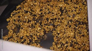 Technological process for the production of muesli bars. Automated production line for the production of muesli bars, fitness bars and bars from exploded cereals, nuts, dried fruits.