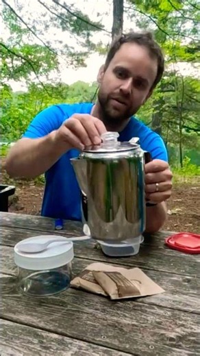 How-To make Camp Stove Percolator Coffee ☕️