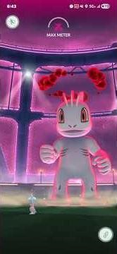 Dynamax Machop in Pokemon GO Raid Clips #pokemon #pokemongo