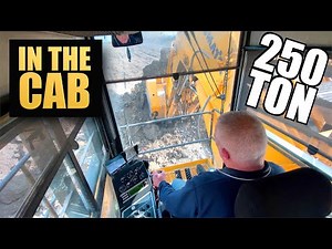 In the cab of a 250 TON MINING EXCAVATOR! (KOMATSU PC3000)