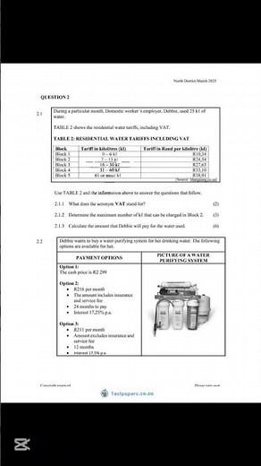 March 2025 Grade 12 Maths LIT