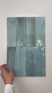 41K views | ✨ Two gorgeous ways to style our Luna Sky ceramic subway tiles — sleek vertical stack or timeless herringbone. Which one’s your vibe?  Tell us below! | Tile Club | Facebook