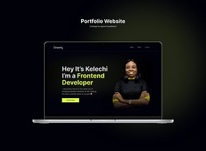 Developer Portfolio Website Design UX/UI - Onyedikachi Agonsi