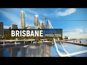 BRISBANE. 3D MAP OF CITIES OF AUSTRALIA