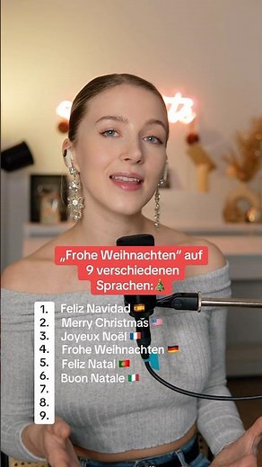 Merry Christmas in 9 different languages! 🎄