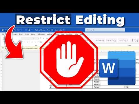 How to Restrict Editing in Word With & Without PASSWORD: Multiple Methods