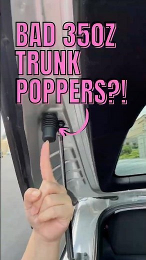 350Z Trunk Fix | Replacing Old Trunk Poppers