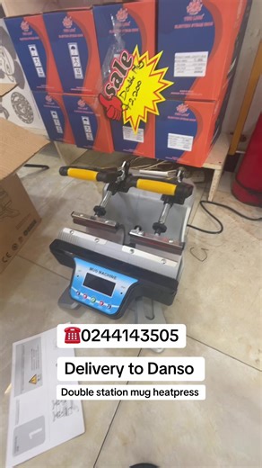 Double Station Mug Heat Press Delivery to Danso
