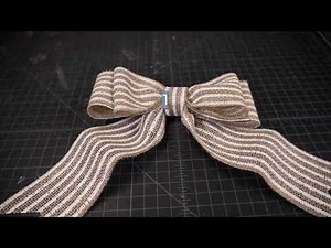 How To Tie A Double Loop Burlap Bow by Love Laugh Craft