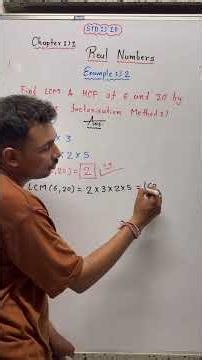 Find LCM and HCF of 6 and 20 by prime factorisation method. #maths #10thmaths #mathproblems