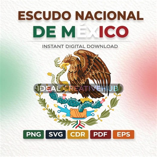 Mexican Golden Eagle, Mexico Coat of Arms Vector for Hat T Shirt Decal & Sticker, Mexican Heritage Patriotic Eagle Emblem Design SVG PNG CDR - Etsy UK