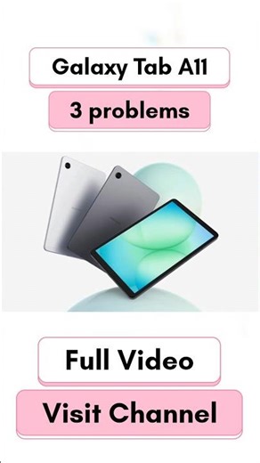 Samsung Galaxy Tab A11 Big Problems | Drawbacks