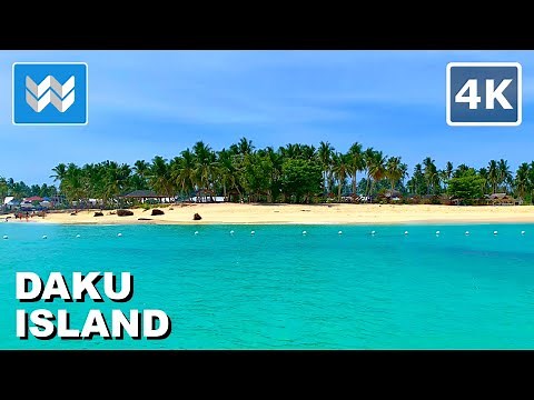 [4K] Daku Island in Siargao Island Philippines 🇵🇭 Island Hopping Walking Tour & Travel Guide