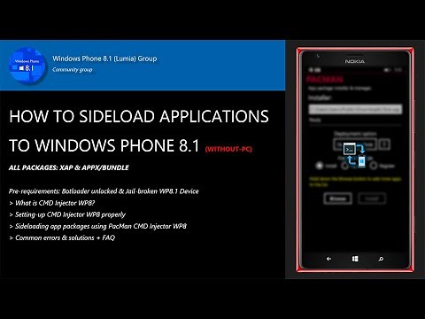 How to sideload applications to Windows Phone 8 1 WITHOUT PC