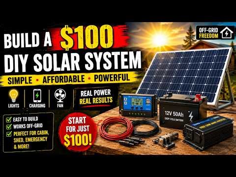 Can a $100 DIY Solar System Really Work? Build a Simple Off-Grid Solar Setup for Beginners