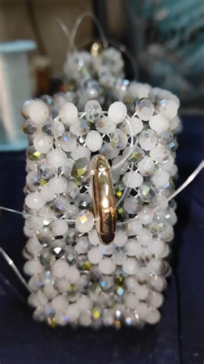 crystal beaded bag tutorial ☺️😇|#shorts #upharbags #bag #purse #handmade #india