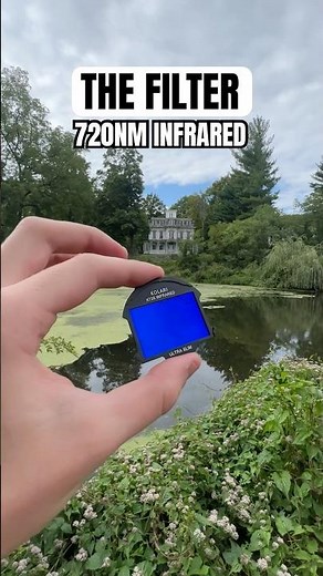 HERE is what a 720nm Infrared Filter looks like #photography
