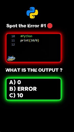Spot the error ? | learn advance level in python 🚀