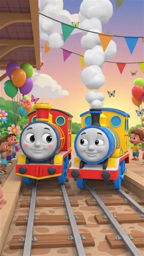 How Many Trains? 🚂 Kids Count 1 2 3!