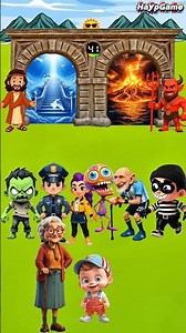 The child sent everyone heaven or hell? 🤔😈 #animation #shorts