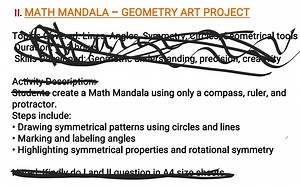 Creating a Math Mandala Using Compass, Ruler, and ProtractorI... | Filo