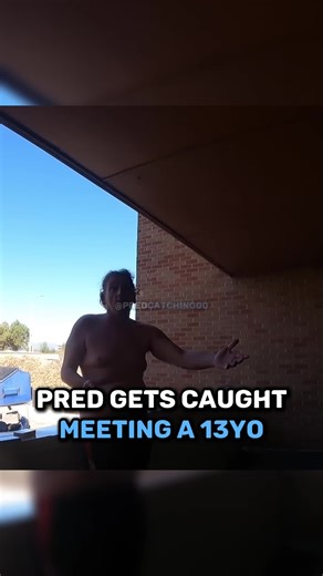 Pred Gets Caught Meeting 13yo 💀😳 #pred #predcatcher #predcaught #13yo #fakescenario