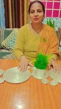 DIY Jute Table Runner for Home Décor ✨ | Handmade Table Décor Idea | finally facereveal #shorts