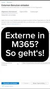 So lädst du externe Nutzer in M365 ein #shorts #tutorial #reels #microsoft365 #microsoft #tech