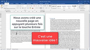 Ajouter une nouvelle page dans un document Word